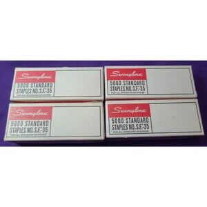 Staples Swingline Vintage SF-35 5000 Count 1950 All-State Supply Lot Of  4